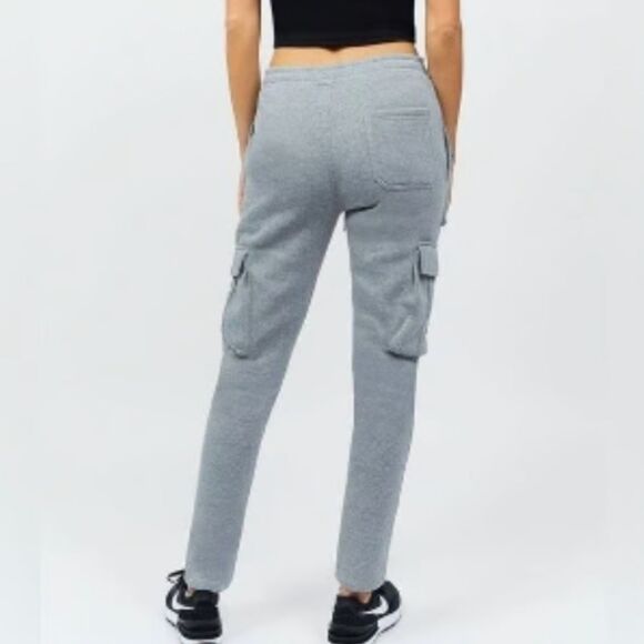 NWT Reason Baxter Multi Pocket Cargo Sweatpants In Grey - Picture 6 of 7